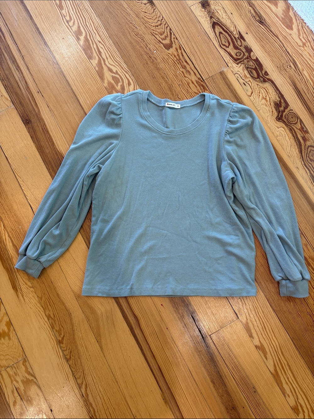Marine Layer Lexi Rib Puff sleeve
